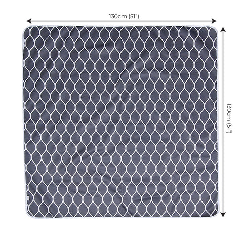 Non-Slip Splash Mat for Under highchair 51" in pink, playmay, picnic mat, baby table mat, multipurpose