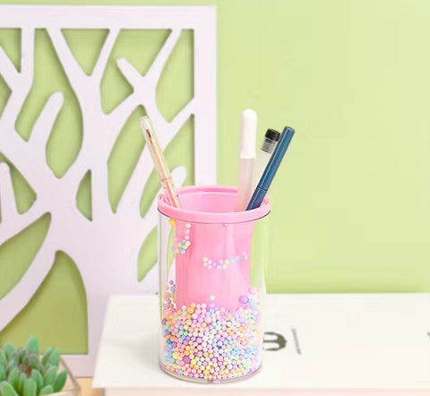 Acrylic Pen/makeup Holder for class, makeup/home desk